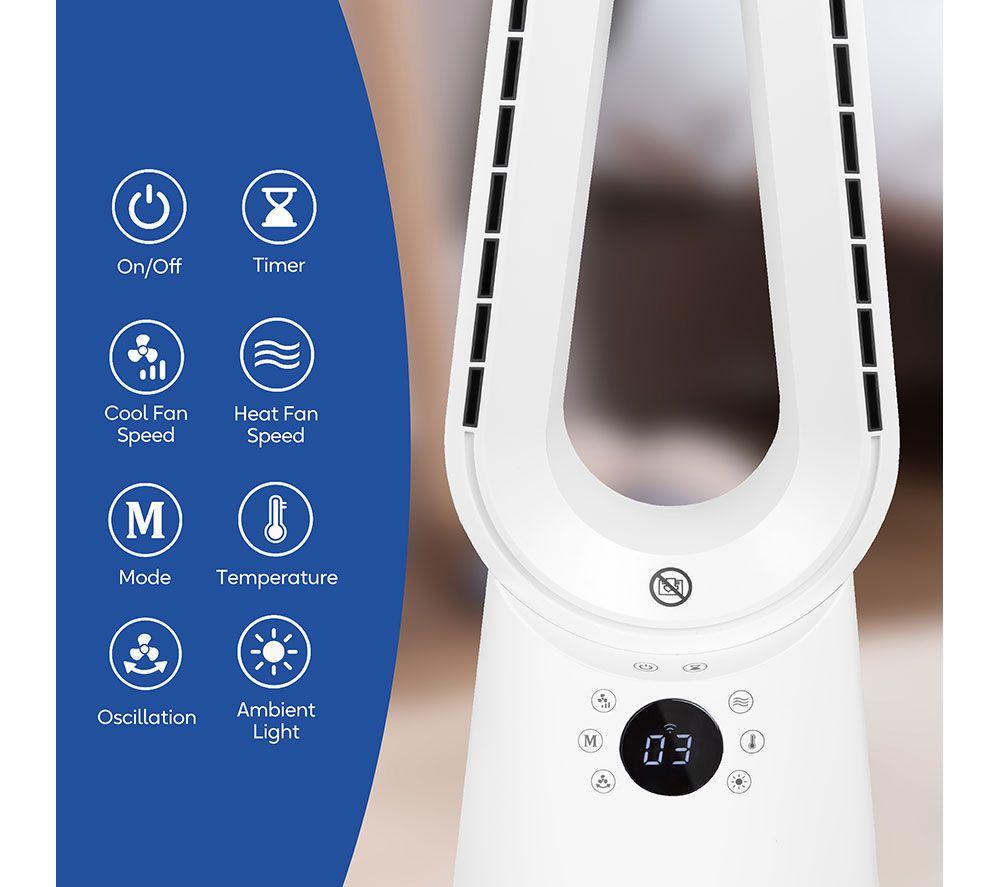 RUSSELL HOBBS RHCBLDL3IN1 Bladeless Fan Heater - White image number 11 of 15