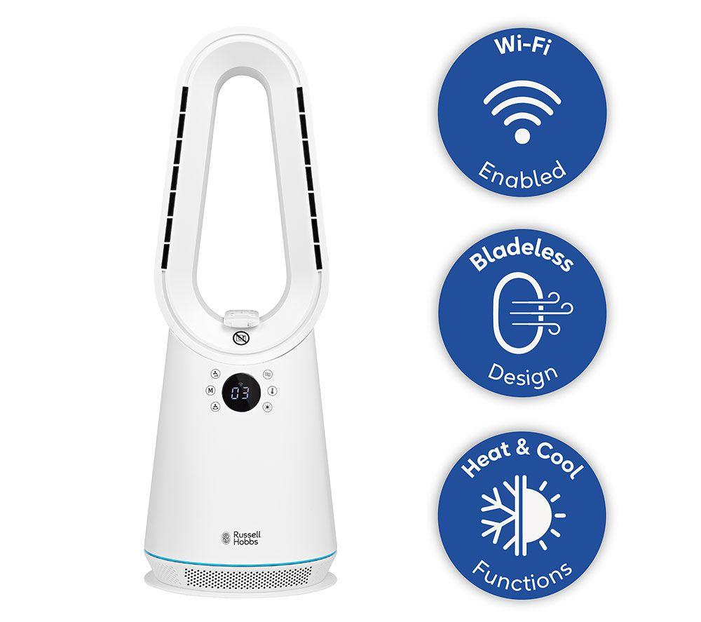 RUSSELL HOBBS RHCBLDL3IN1 Bladeless Fan Heater - White image number 12 of 15