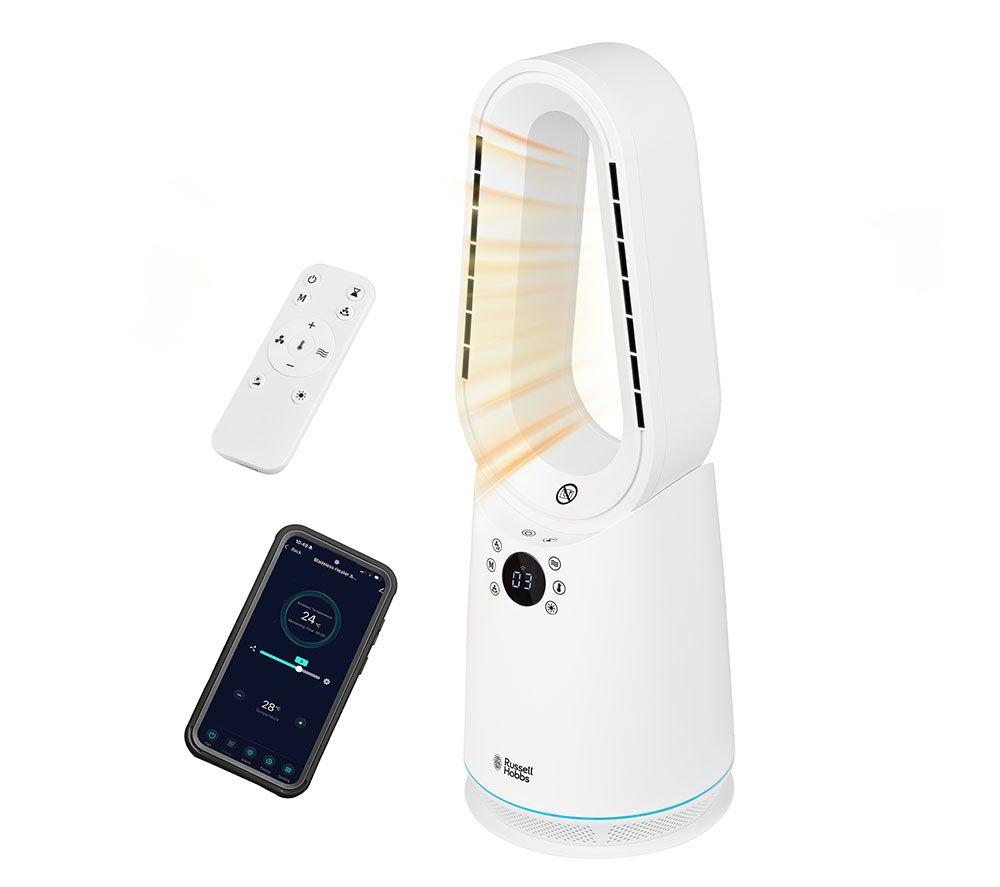 RUSSELL HOBBS RHCBLDL3IN1 Bladeless Fan Heater - White image number 13 of 15