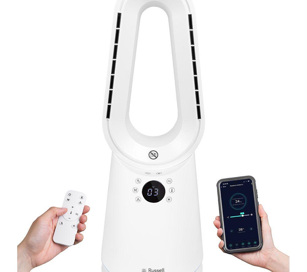 RUSSELL HOBBS RHCBLDL3IN1 Bladeless Fan Heater - White image number 14 of 15