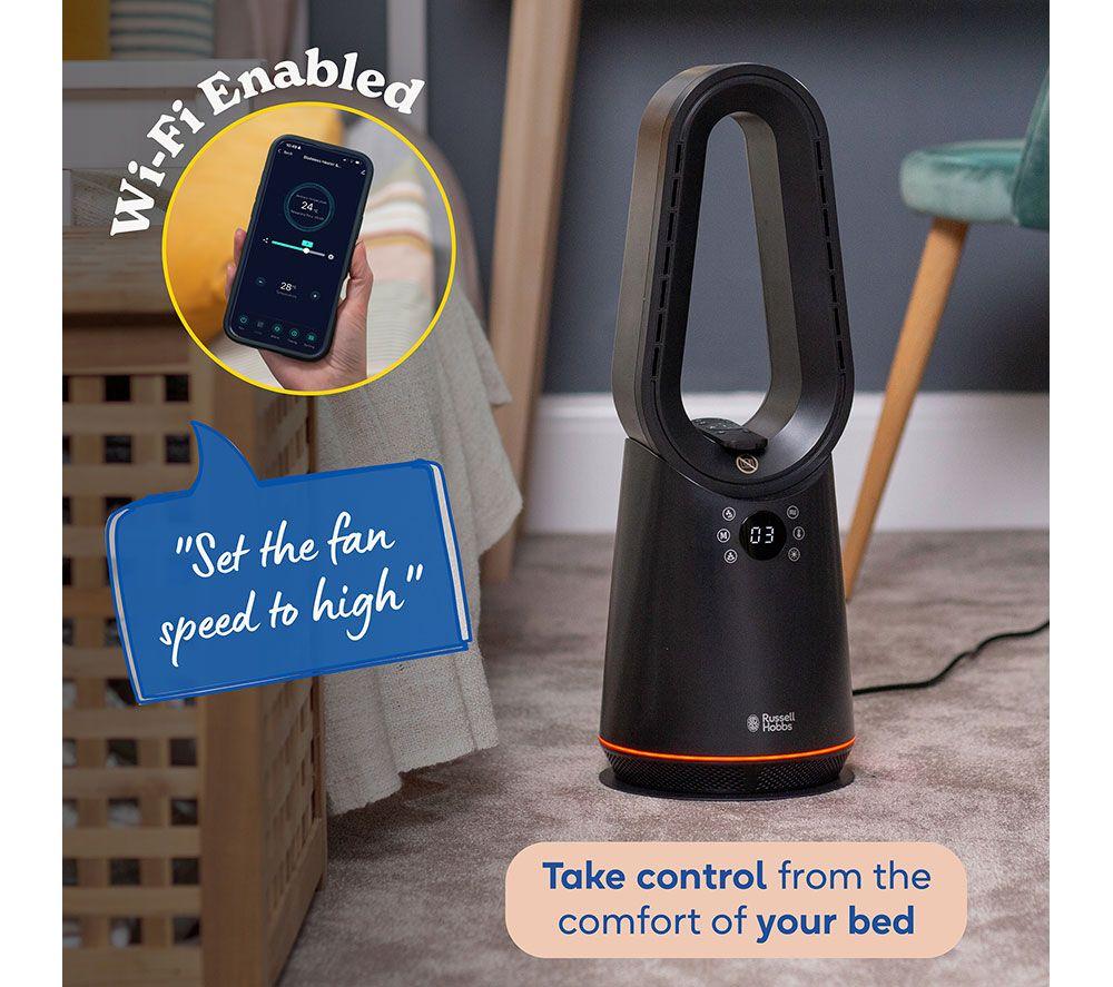 RUSSELL HOBBS RHCBLDL3IN1B Bladeless Fan Heater - Black image number 5 of 15