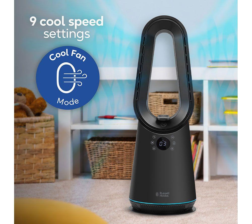 RUSSELL HOBBS RHCBLDL3IN1B Bladeless Fan Heater - Black image number 7 of 15