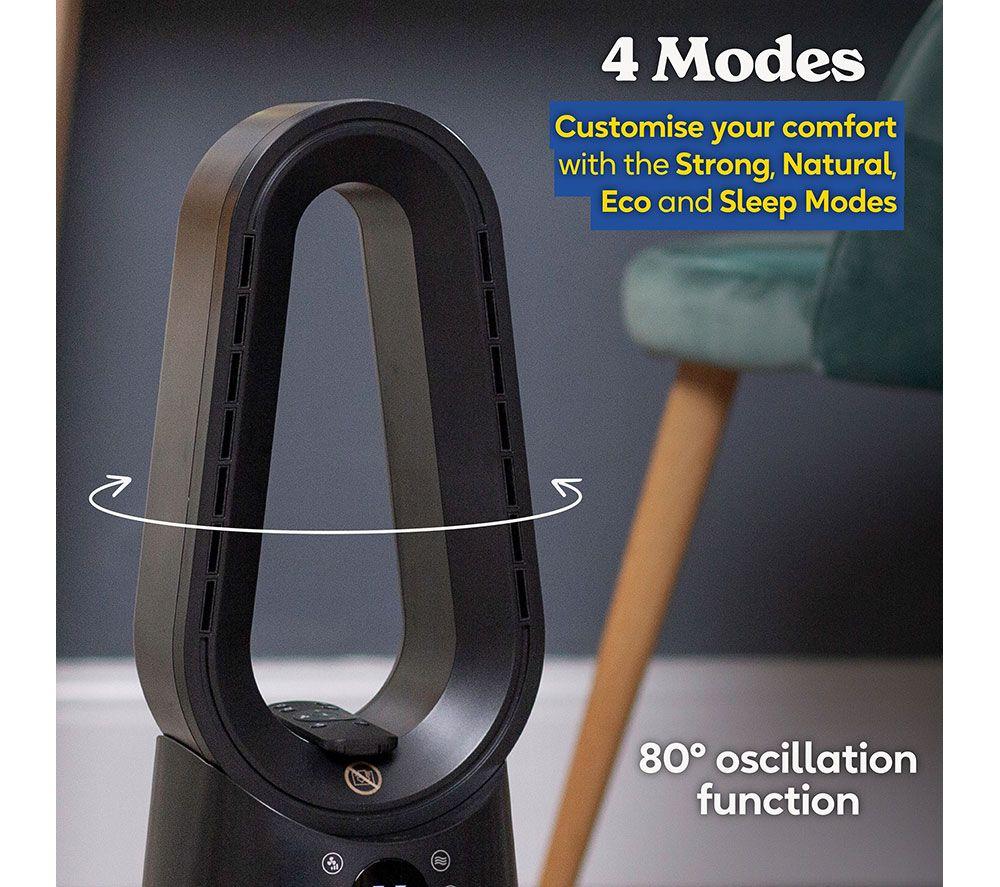 RUSSELL HOBBS RHCBLDL3IN1B Bladeless Fan Heater - Black image number 8 of 15