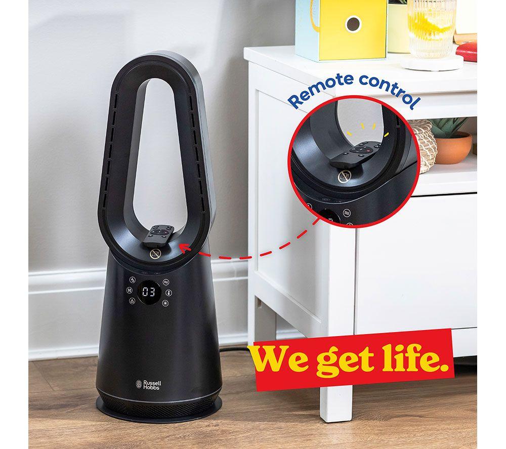 RUSSELL HOBBS RHCBLDL3IN1B Bladeless Fan Heater - Black image number 9 of 15