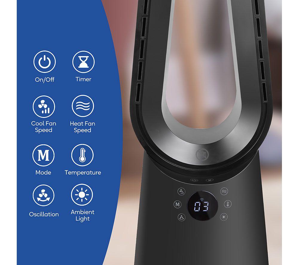 RUSSELL HOBBS RHCBLDL3IN1B Bladeless Fan Heater - Black image number 11 of 15