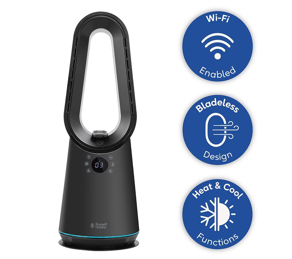 RUSSELL HOBBS RHCBLDL3IN1B Bladeless Fan Heater - Black image number 12 of 15