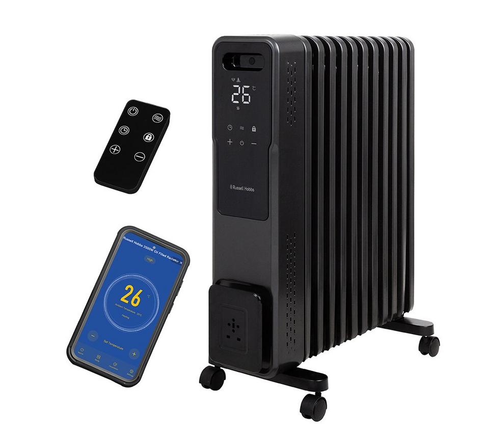 RUSSELL HOBBS RHOFR2500-M-D-SMT Portable Oil-Filled Radiator - Graphite