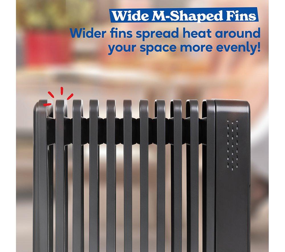 RUSSELL HOBBS RHOFR2500-M-D-SMT Portable Oil-Filled Radiator - Graphite image number 7 of 14