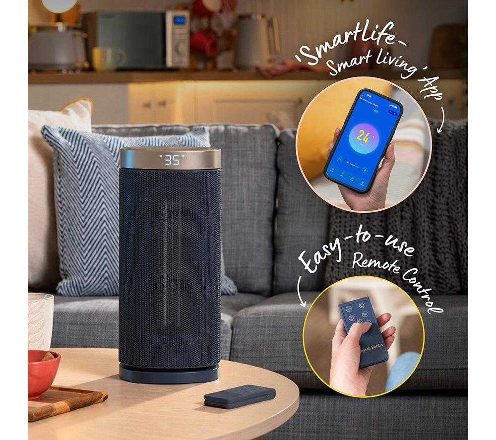 RUSSELL HOBBS RHCTH2001OP-SMT Smart Ceramic Fan Heater - Navy Blue & Champagne image number 5 of 14