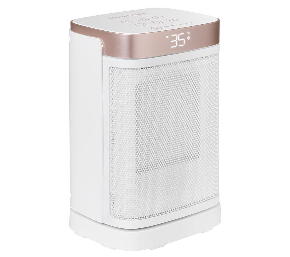 RUSSELL HOBBS RHCH2001WCHAMP Ceramic Fan Heater - White & Champagne image number 12 of 14
