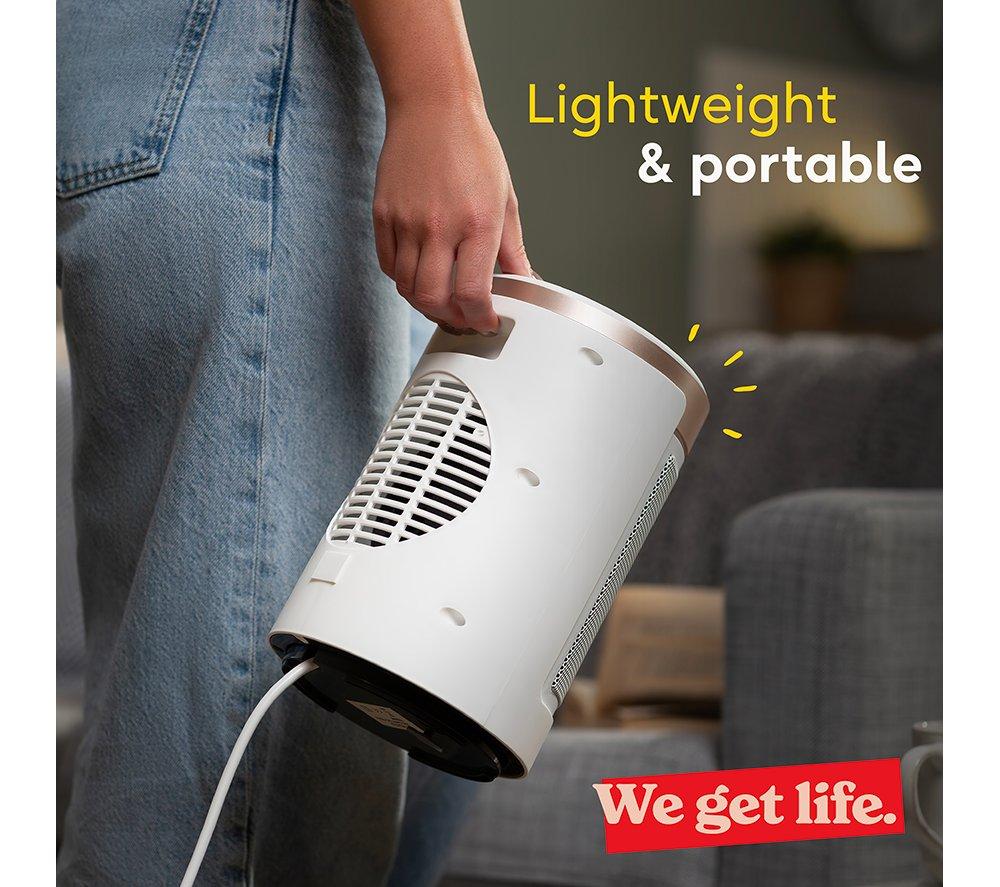 RUSSELL HOBBS RHCH2002WCHAMP Ceramic Fan Heater - White & Champagne image number 9 of 14