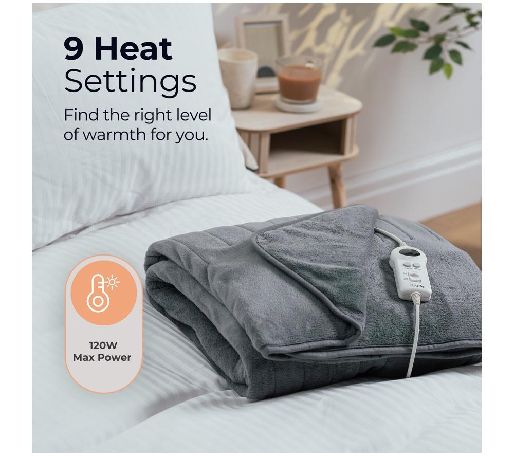 ABODE AHT1001GR Heated Throw - Grey image number 7 of 12