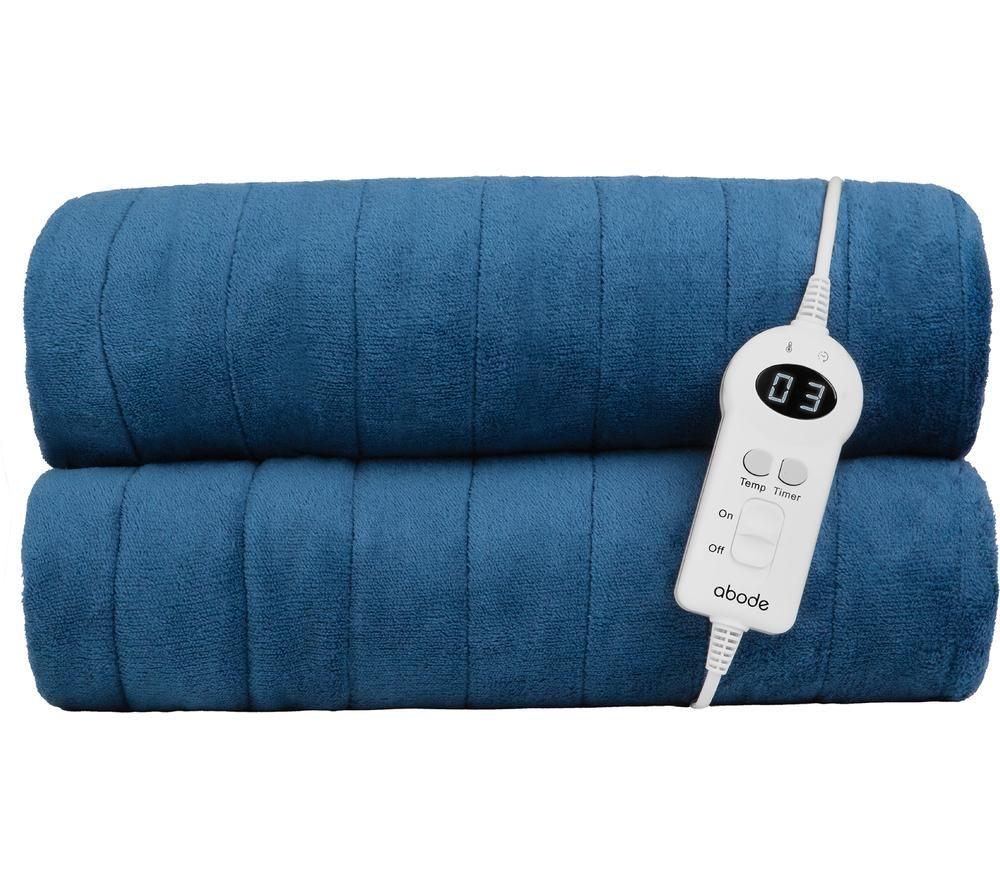 ABODE AHT1001BLU Heated Throw - Blue image number 2 of 4
