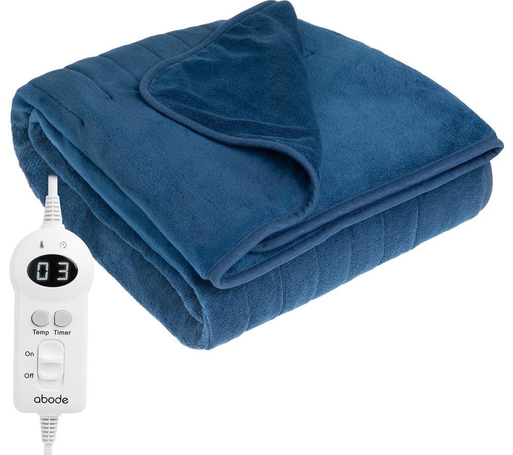 ABODE AHT1001BLU Heated Throw - Blue image number 4 of 4
