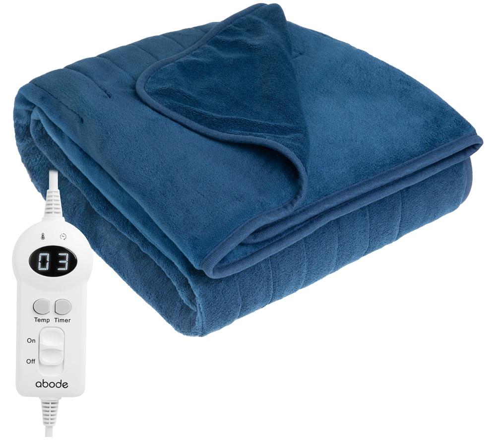 ABODE AHT1001BLU Heated Throw - Blue image number 11 of 12