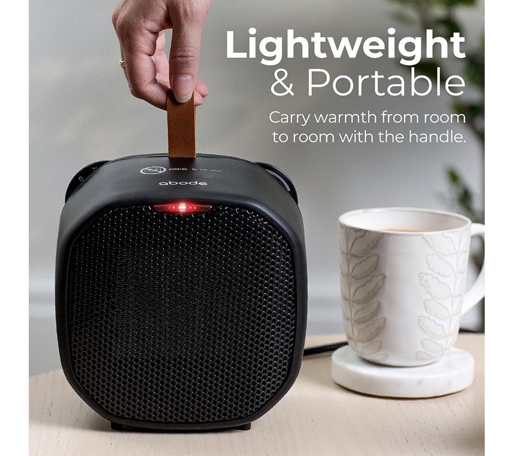 ABODE ADTH1002B Hot & Cool Ceramic Fan Heater - Black image number 4 of 12