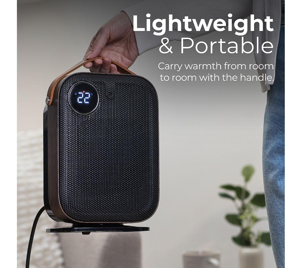 ABODE ADTH1004 Hot & Cool Ceramic Fan Heater - Black image number 4 of 14