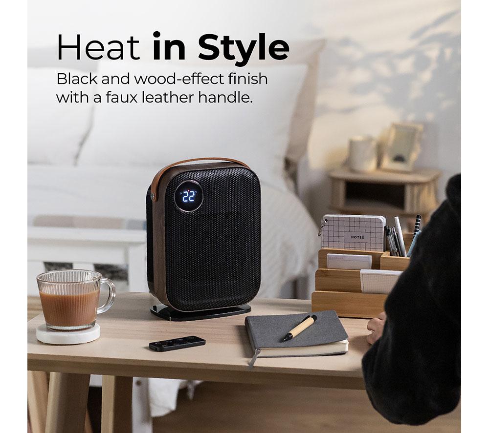 ABODE ADTH1004 Hot & Cool Ceramic Fan Heater - Black image number 9 of 14