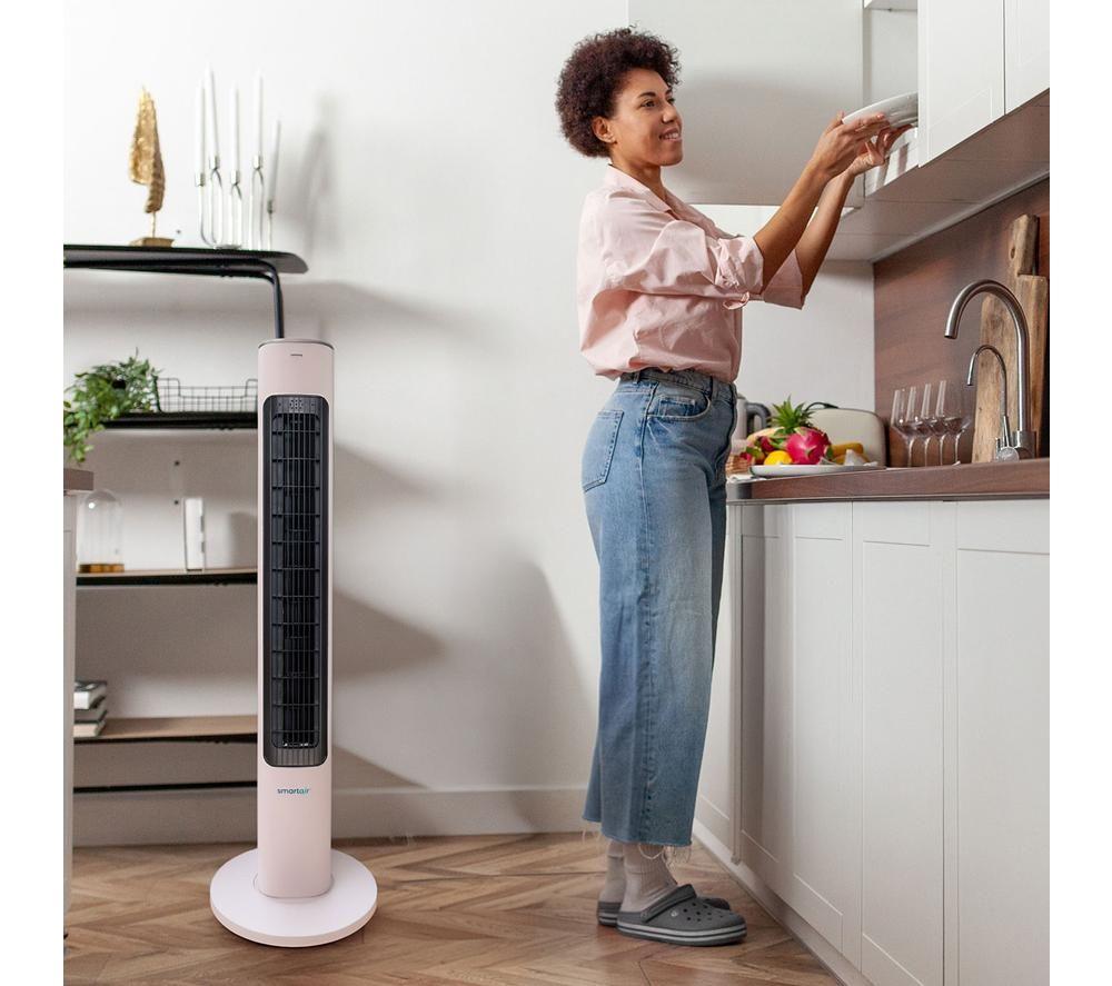 DREW & COLE SmartAir Tower Fan & Purifier - White image number 3 of 3