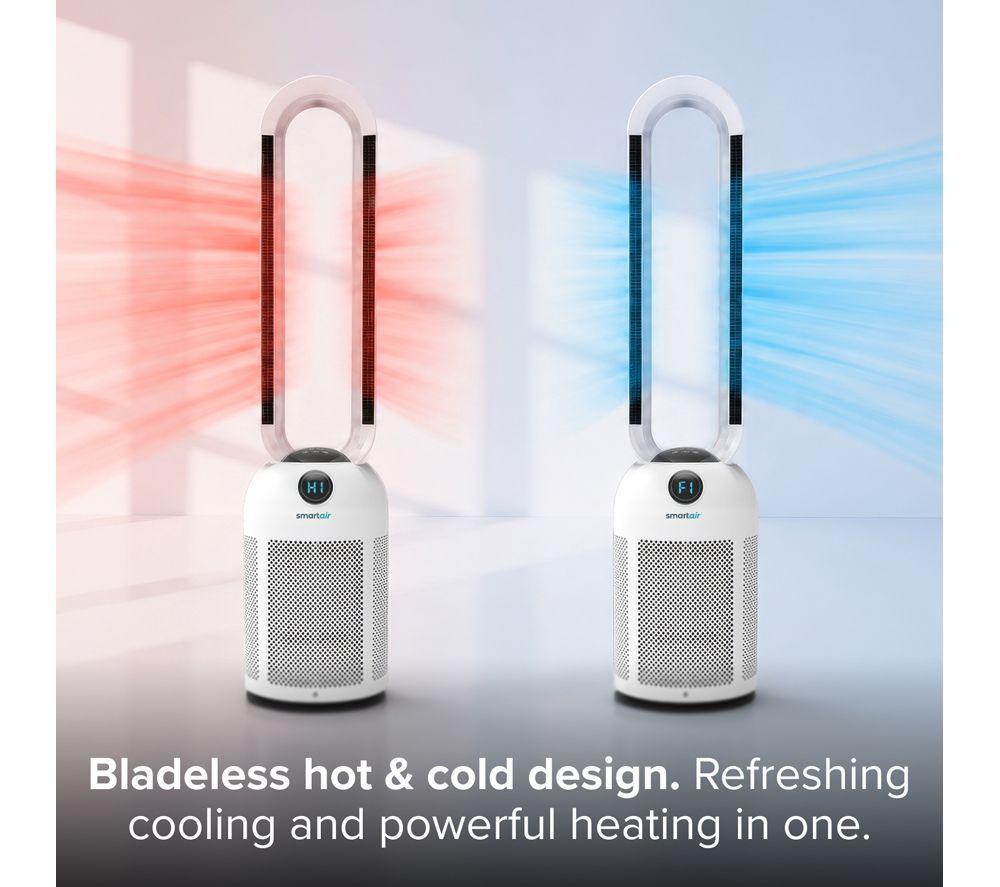 DREW & COLE SmartAir Dual Breeze Bladeless Fan Heater - White image number 2 of 5