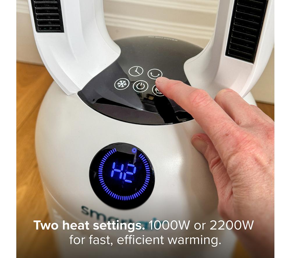 DREW & COLE SmartAir Smooth Flow Bladeless Fan & Heater - White image number 7 of 13