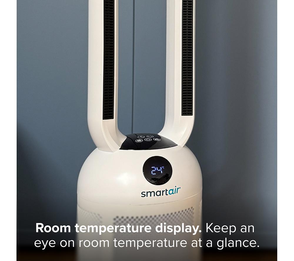 DREW & COLE SmartAir Smooth Flow Bladeless Fan & Heater - White image number 9 of 13