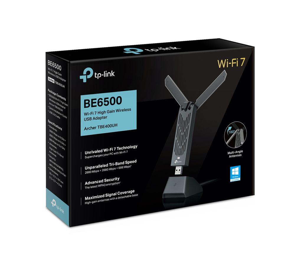 TP-LINK Archer TBE400UH USB Wireless Adapter - BE6500, Tri-band image number 9 of 9