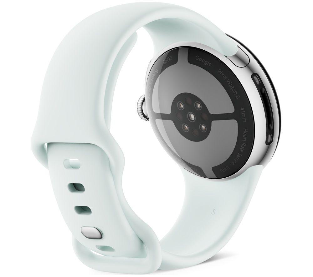 GOOGLE Pixel Watch 5 WiFi - Polished Silver Aluminum Case with Fog Active Band, 41 mm image number 3 of 13