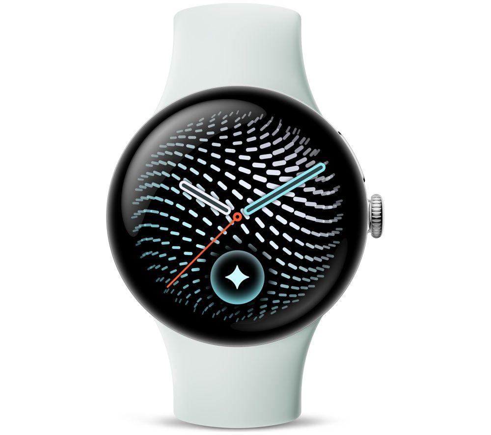 GOOGLE Pixel Watch 5 WiFi - Polished Silver Aluminum Case with Fog Active Band, 41 mm image number 4 of 13