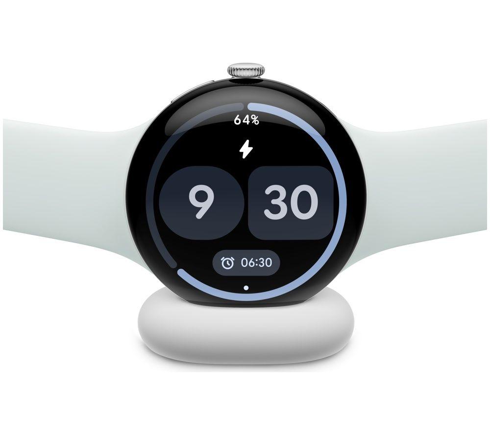 GOOGLE Pixel Watch 5 WiFi - Polished Silver Aluminum Case with Fog Active Band, 41 mm image number 5 of 13