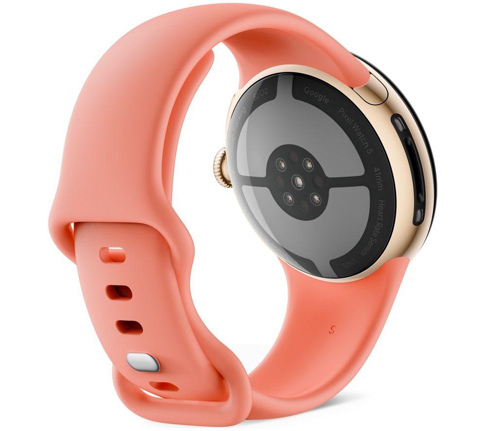 GOOGLE Pixel Watch 5 WiFi - Champagne Gold Aluminum Case with Canyon Active Band, 41 mm image number 3 of 13
