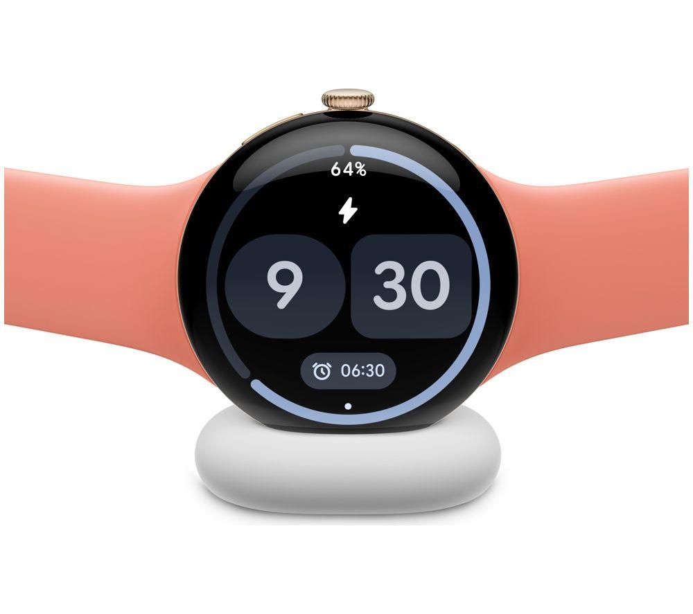 GOOGLE Pixel Watch 5 WiFi - Champagne Gold Aluminum Case with Canyon Active Band, 41 mm image number 5 of 13
