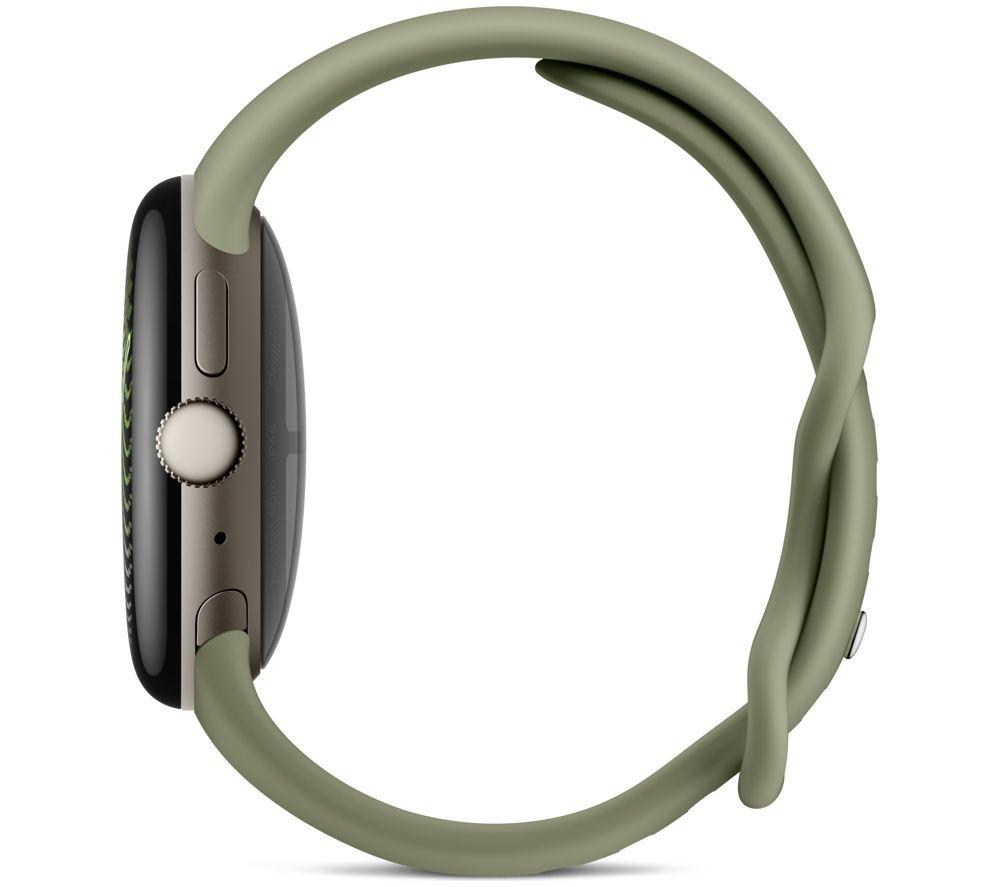 GOOGLE Pixel Watch 5 WiFi - Satin Pyrite Aluminum Case with Olive Active Band, 41 mm image number 2 of 11
