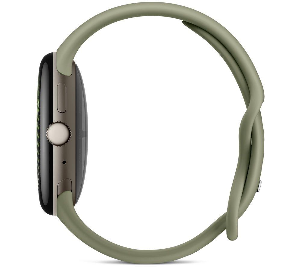 GOOGLE Pixel Watch 5 WiFi - Satin Pyrite Aluminum Case with Olive Active Band, 45 mm image number 12 of 21