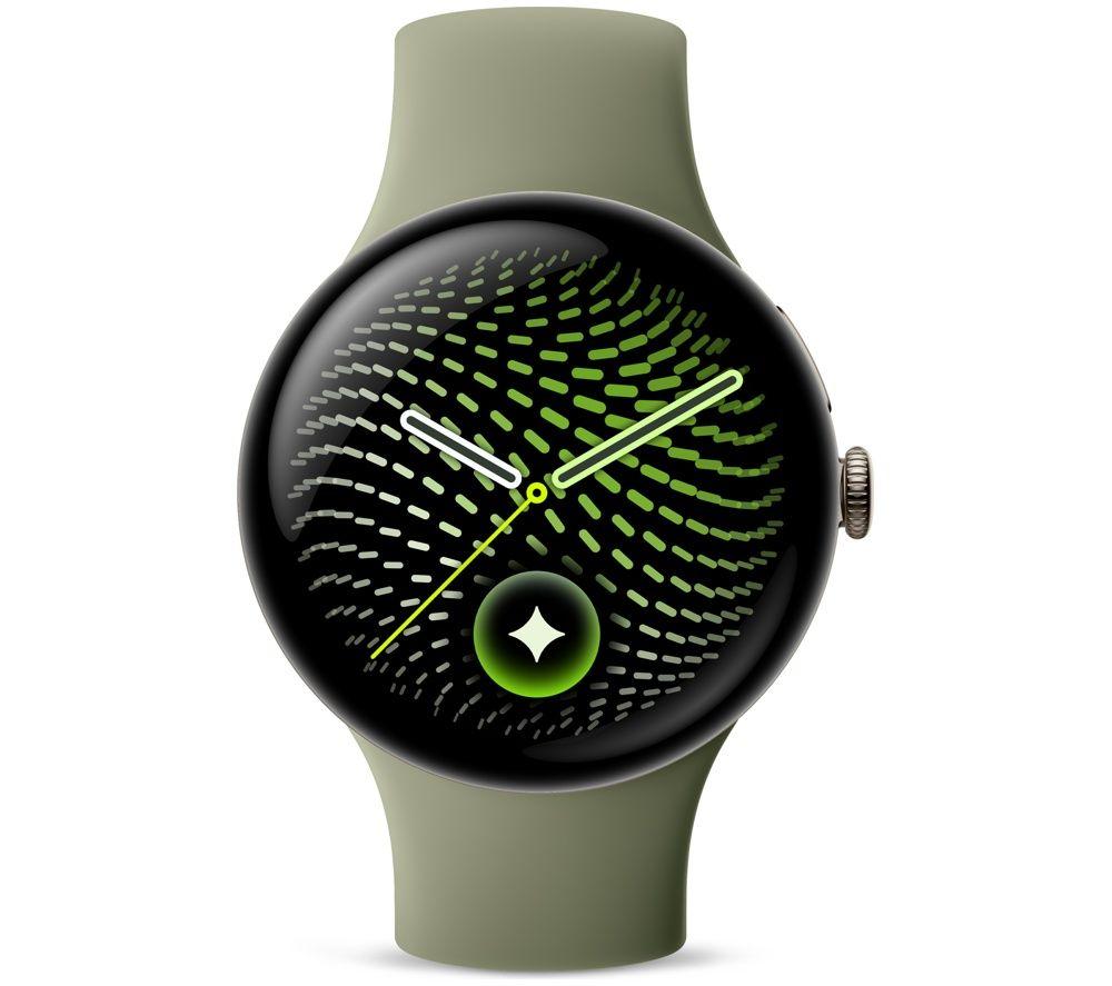 GOOGLE Pixel Watch 5 WiFi - Satin Pyrite Aluminum Case with Olive Active Band, 45 mm image number 14 of 21