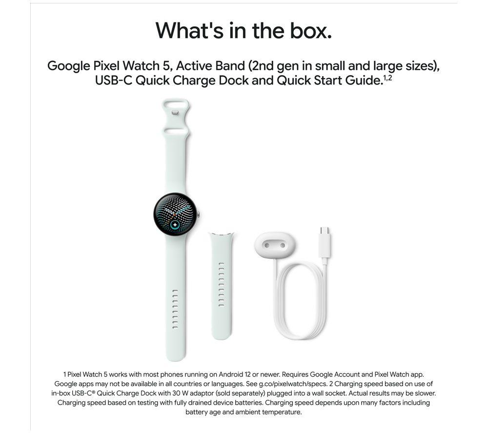GOOGLE Pixel Watch 5 LTE - Matte Black Aluminium Case with Obsidian Active Band, 45 mm image number 10 of 12