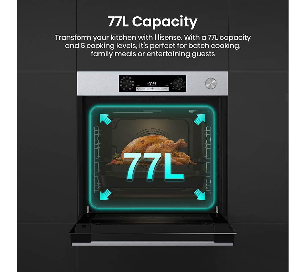HISENSE Hi4 Multisystem BSA66221CXUK Electric Steam Oven - Black image number 6 of 19