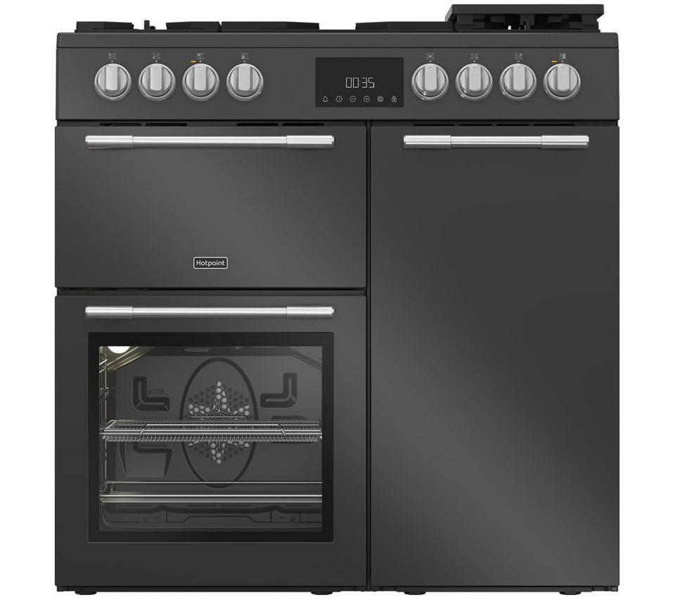 HOTPOINT RH90FA20A 90 cm Dual Fuel Range Cooker with AirFry - Anthracite