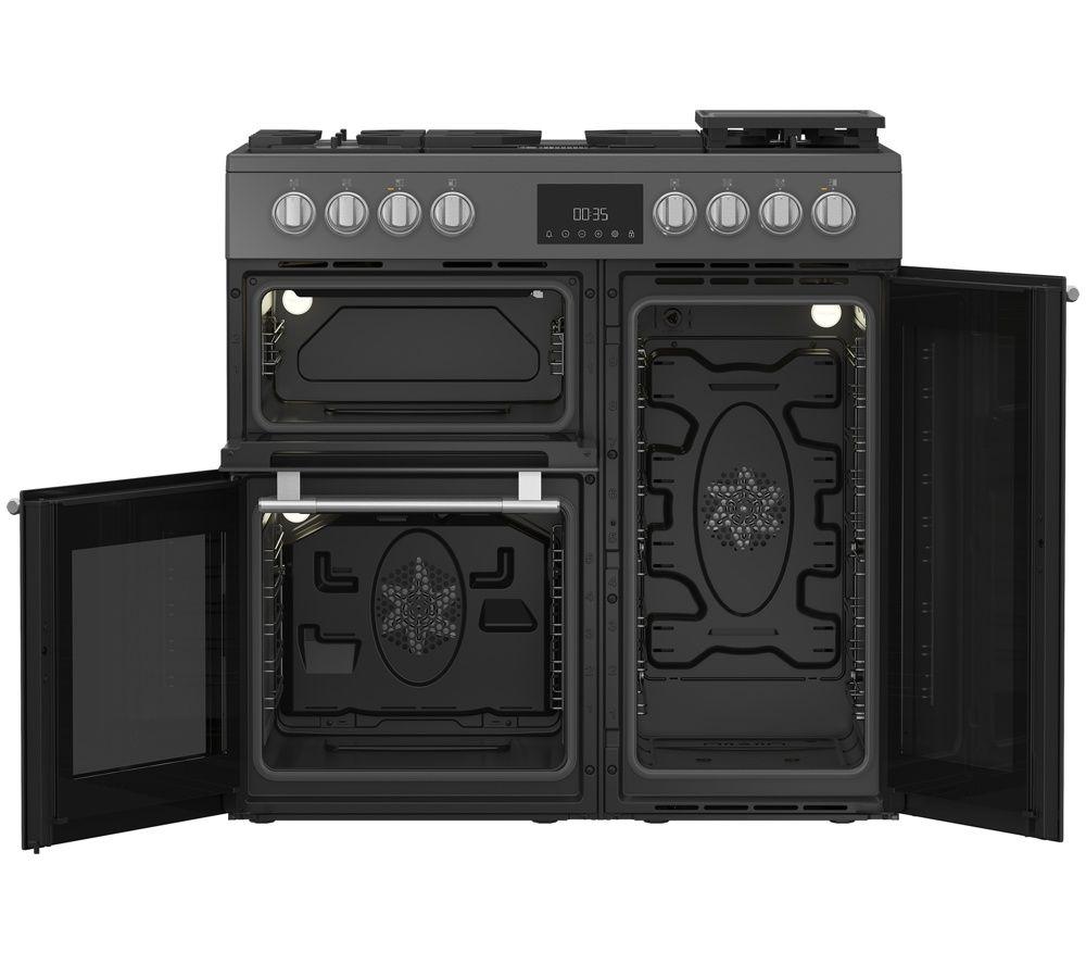 HOTPOINT RH90FA20A 90 cm Dual Fuel Range Cooker with AirFry - Anthracite image number 2 of 12