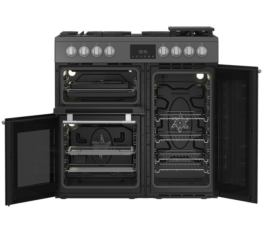 HOTPOINT RH90FA20A 90 cm Dual Fuel Range Cooker with AirFry - Anthracite image number 3 of 12