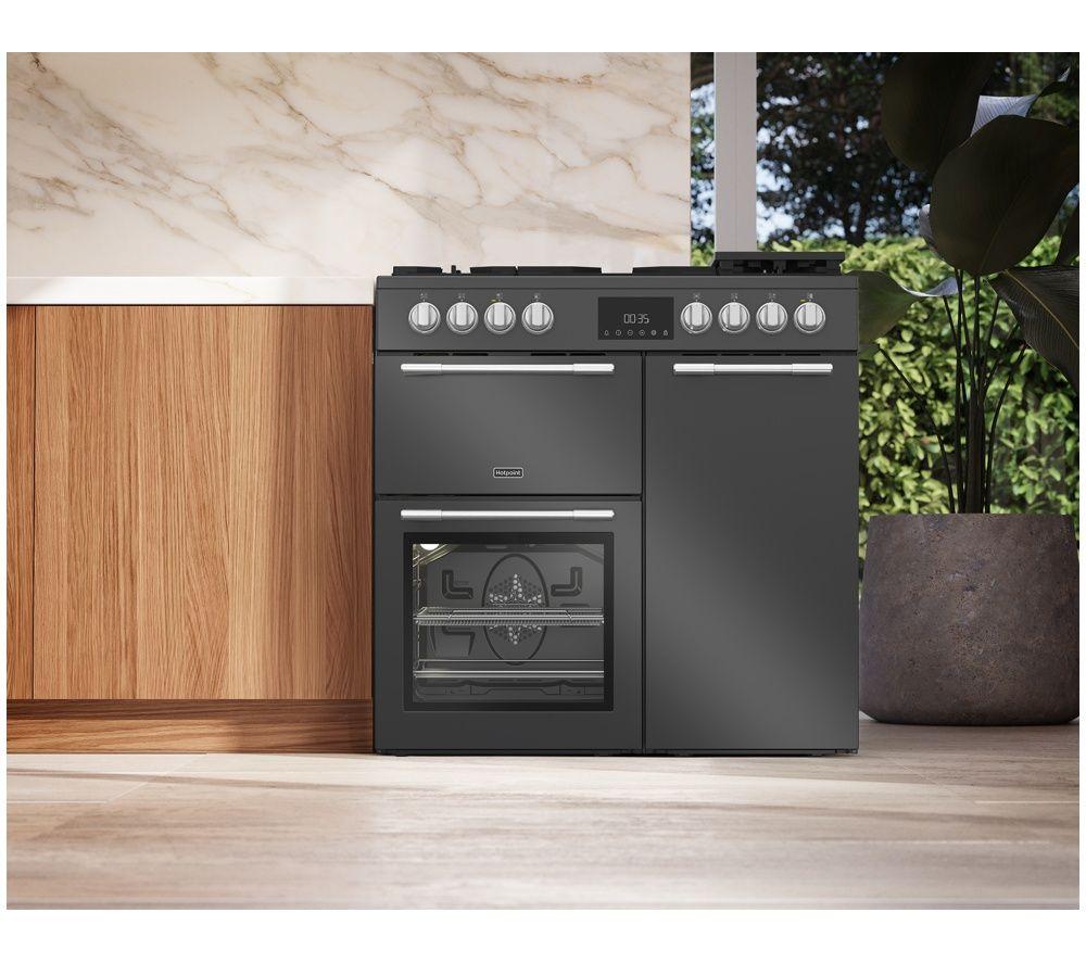 HOTPOINT RH90FA20A 90 cm Dual Fuel Range Cooker with AirFry - Anthracite image number 12 of 12