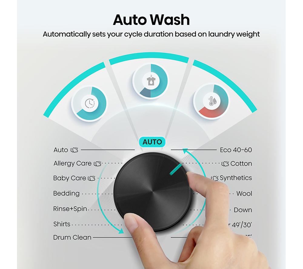HISENSE 1i Series WF1I1142BWL2 11 kg 1400 Spin Washing Machine - White image number 8 of 25