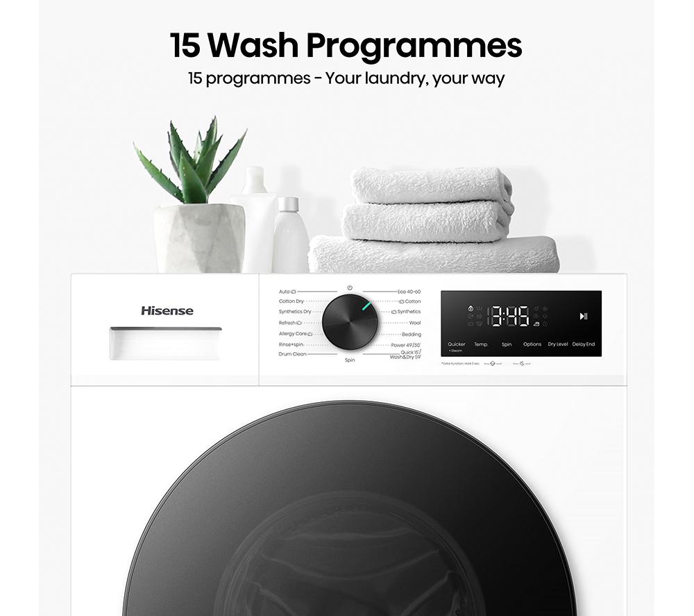 HISENSE 1i Series WF1I1142BWL2 11 kg 1400 Spin Washing Machine - White image number 11 of 25