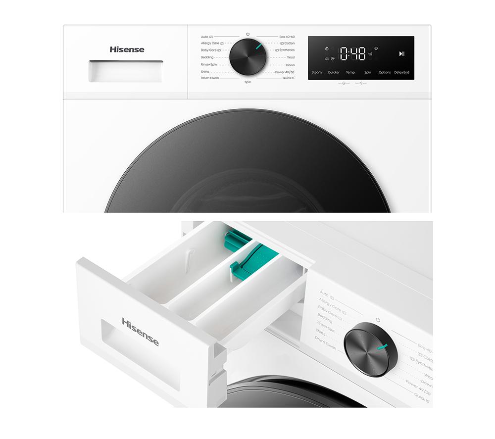 HISENSE 1i Series WF1I1142BWL2 11 kg 1400 Spin Washing Machine - White image number 20 of 25