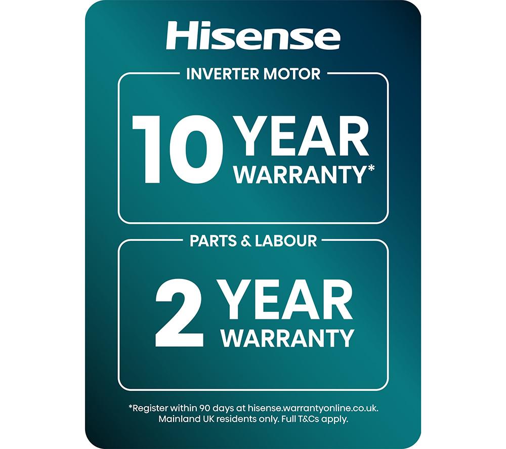 HISENSE 1i Series WF1I1142BWL2 11 kg 1400 Spin Washing Machine - White image number 24 of 25