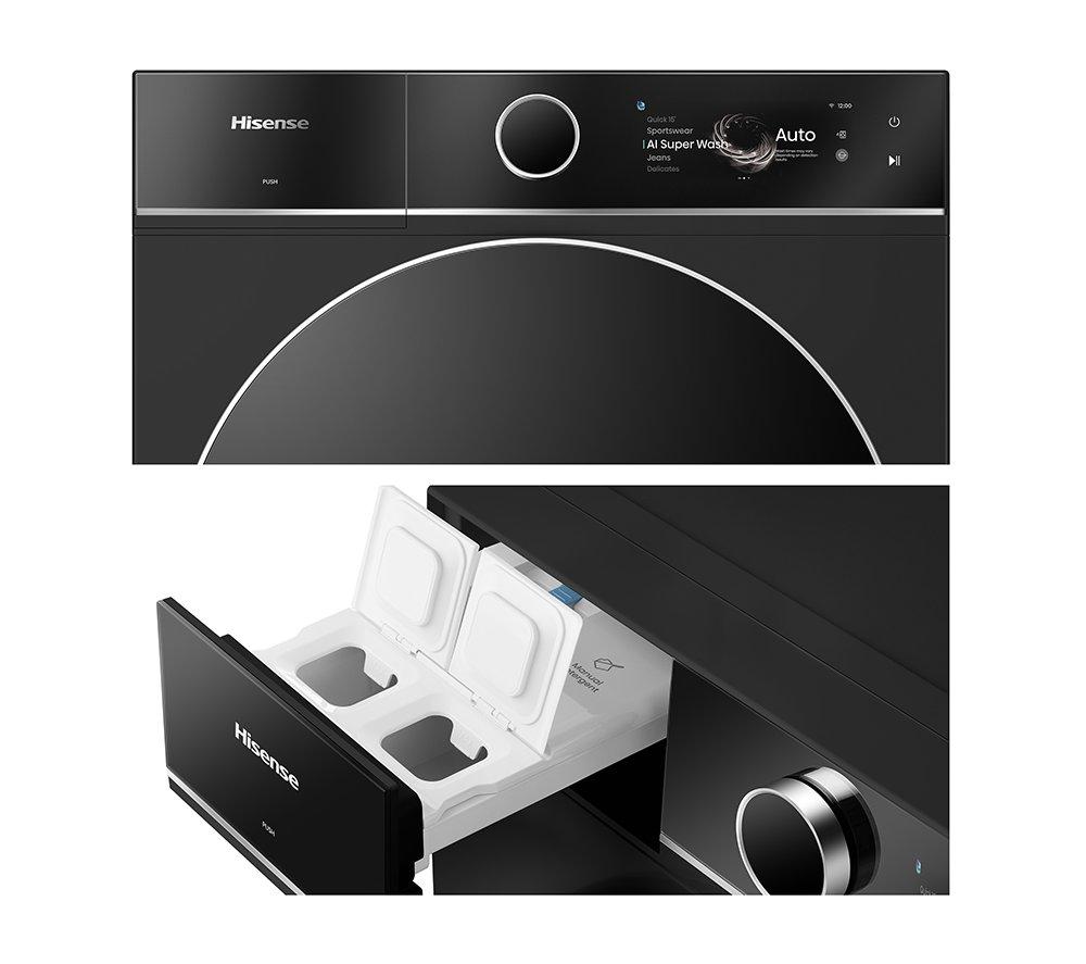 HISENSE KitchenFit 7i Series WF7I1248BBR WiFi-enabled 12 kg 1400 Spin Washing Machine - Black image number 35 of 37