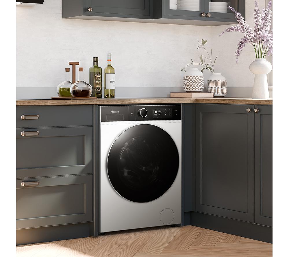 HISENSE KitchenFit 5i Series WD5I1245BWRH WiFi-enabled 12 kg Washer Dryer - White image number 34 of 35