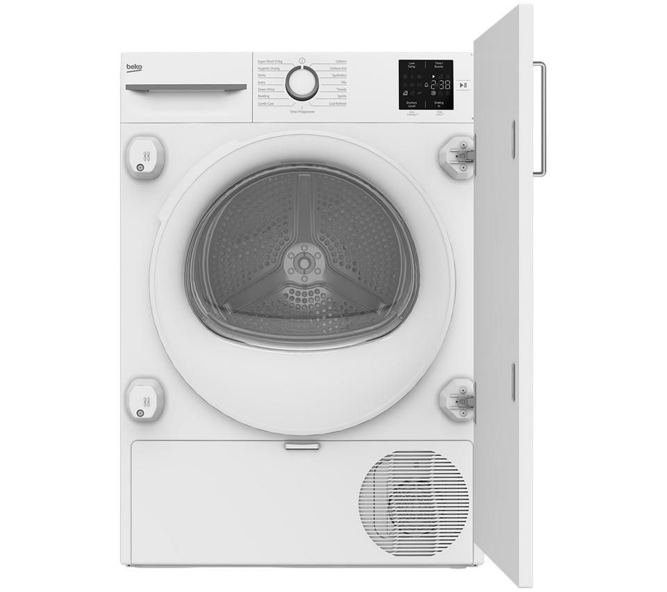 BEKO Pro NTIKP71121WN Integrated 7 kg Heat Pump Tumble Dryer - White