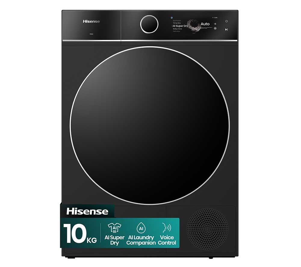HISENSE 7i Series DH7I108BBAB1 WiFi-enabled 10 kg Heat Pump Tumble Dryer - Black