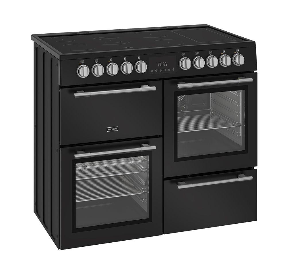 HOTPOINT RH100CA21B 100 cm Electric Ceramic Range Cooker - Black image number 2 of 9